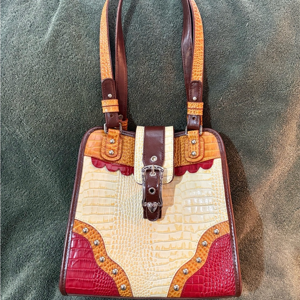 MC NWOT Multicolor Croc-Embossed Women's Bag